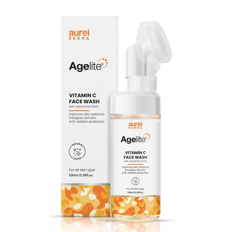 Agelite Vitamin C Facewash - A single-step cleanser that helps cleanse dirt, impurities and remove excess oil from the skin without drying the skin