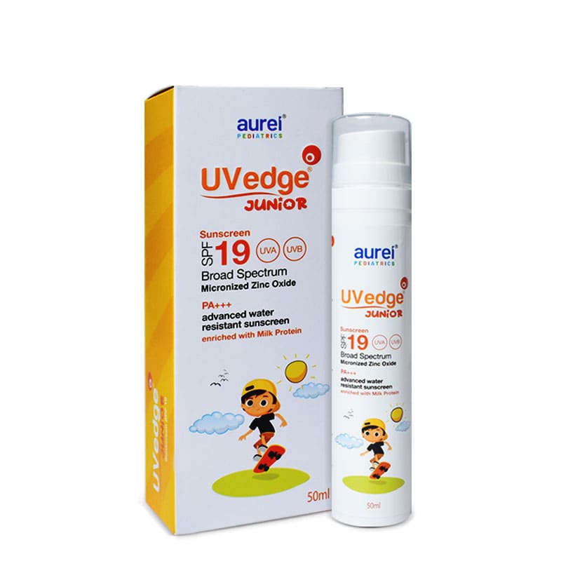 UVedge Junior SPF-19 Sunscreen Lotion - Broad spectrum micronized Zinc Oxide sunscreen for children's delicate skin